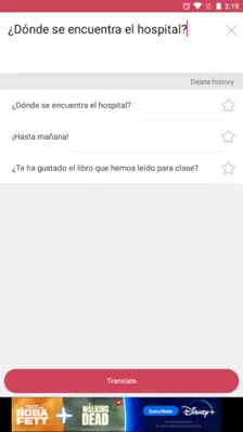 Talking Translator android App screenshot 2